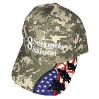 Military Ball Cap - Camo with Soldier